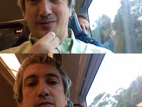 2013-01-02 Jason on the train (c) Jason Grossman.jpg